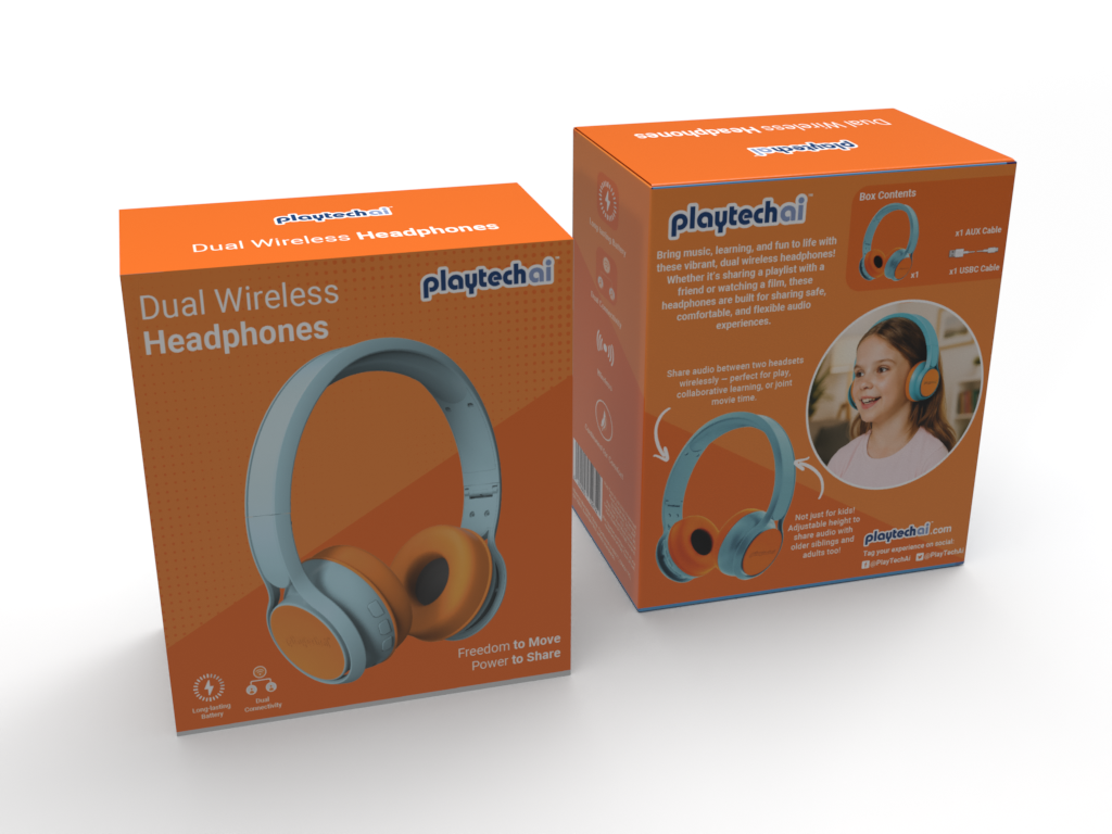 "Buddy" Dual Wireless Headphones
